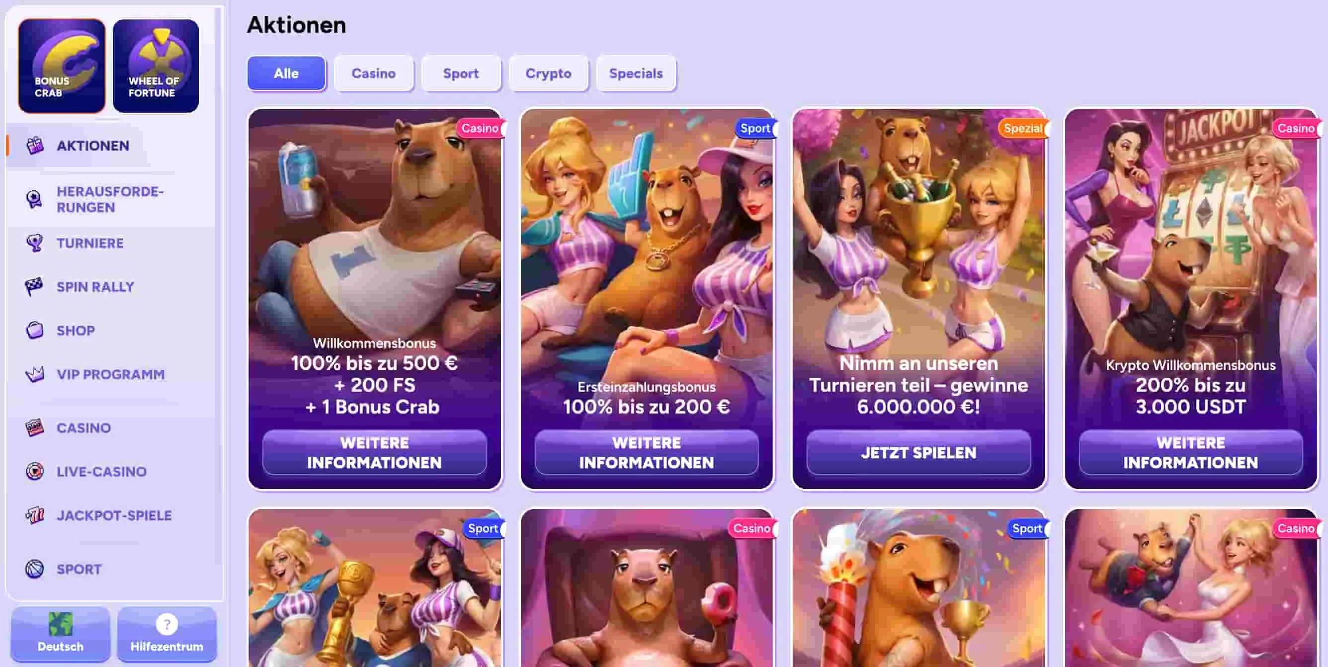 SpinBara Casino f&uuml;r Mobilger&auml;te